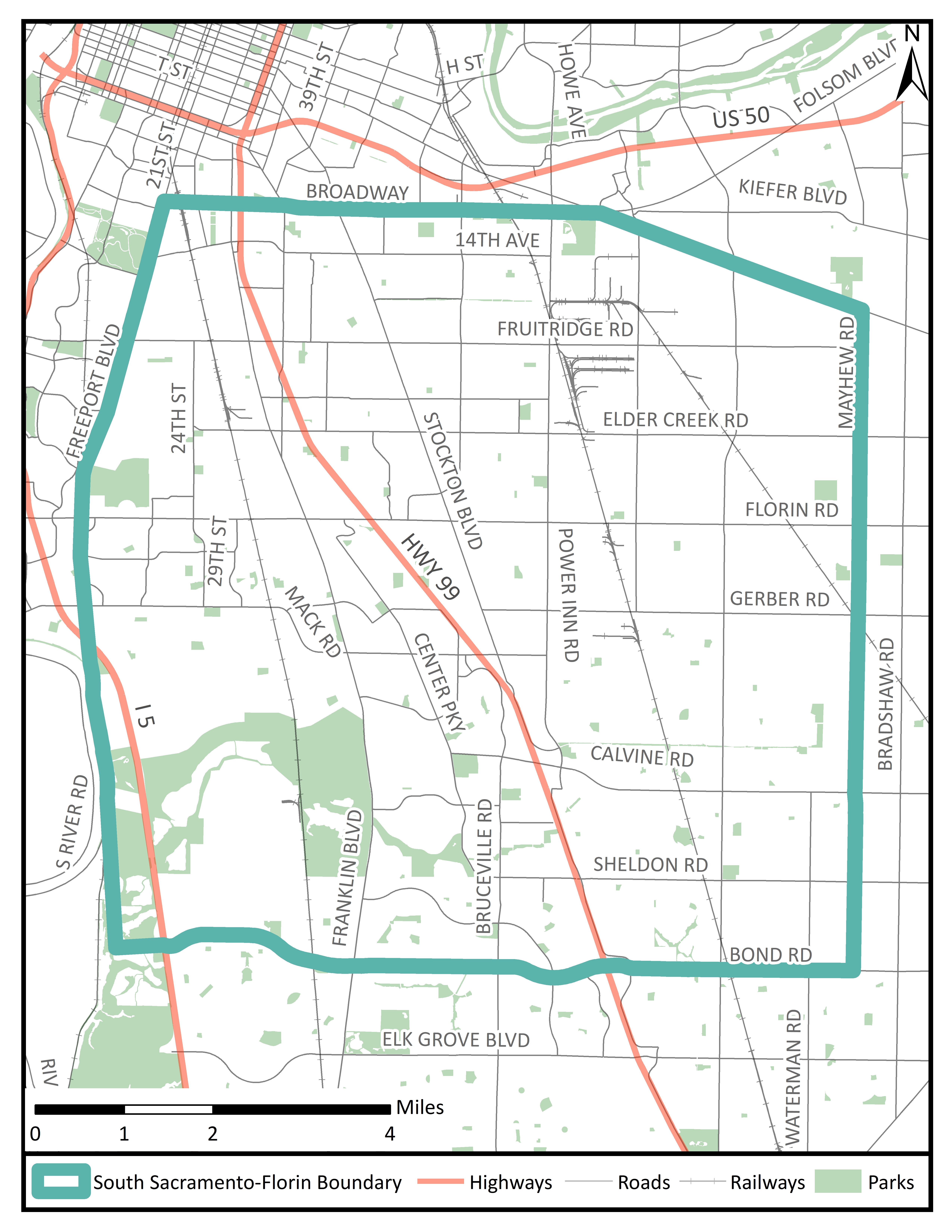 Map of community boundary
