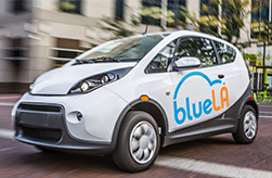 blueLA electric carshare car