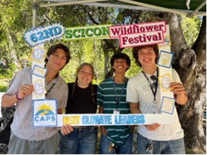 CAPS Students at SCICON Wildflower Festival.