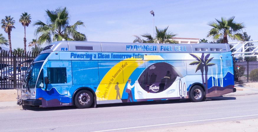 SunLine hydrogen fuel cell bus