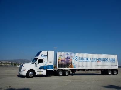 zero-emission truck at Port of LA