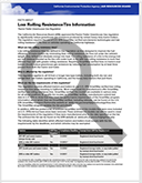 Low Rolling Resistance Tires fact sheet thumbnail