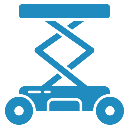 Light Blue Aerial Lift