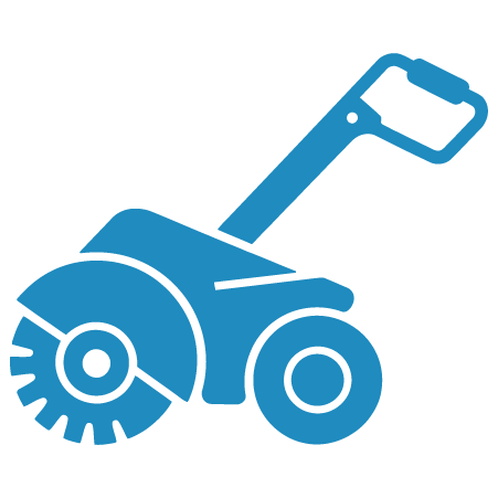 Light Blue concrete saw