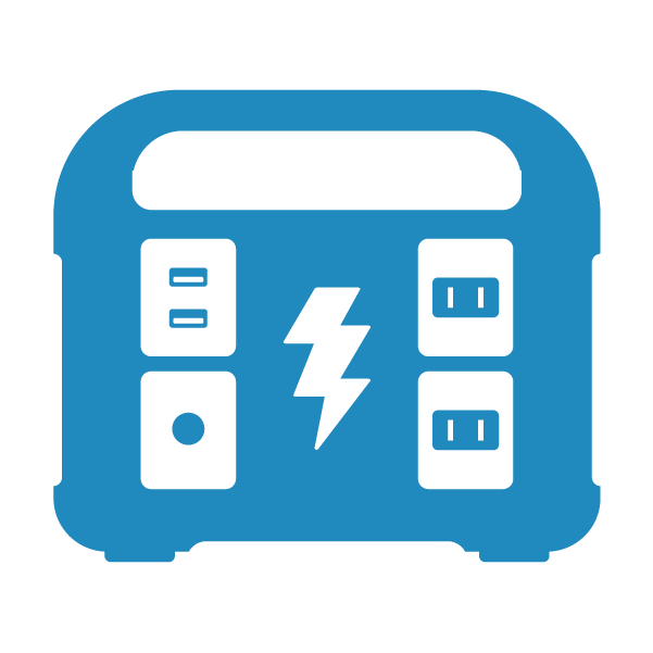 Light Blue electric portable generator