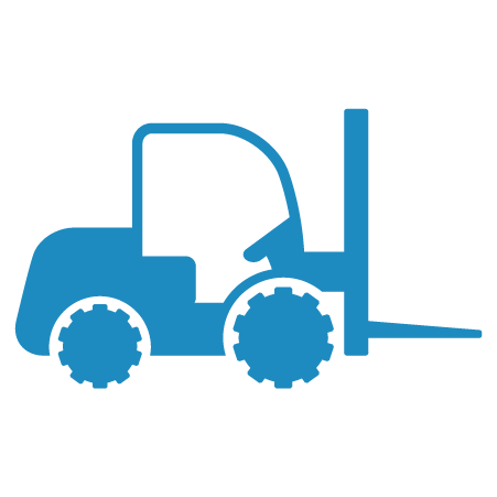 Light Blue forklift