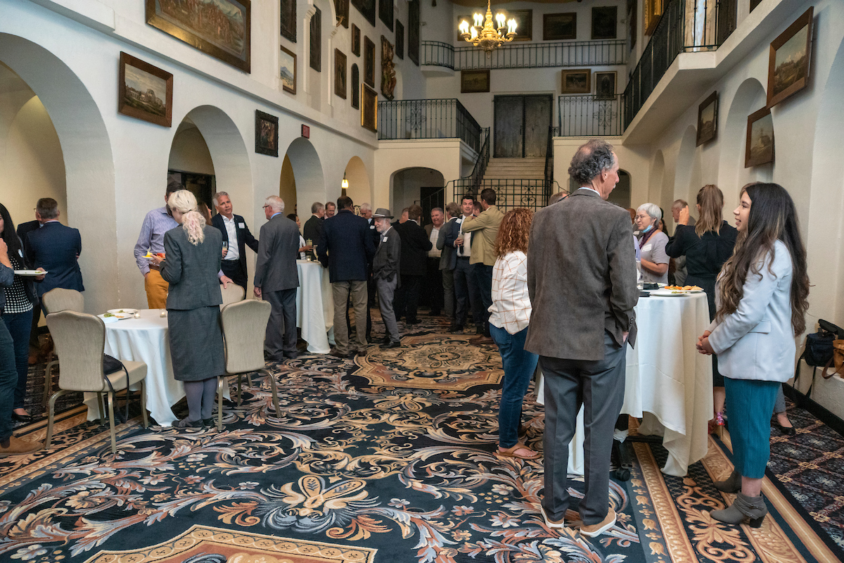 Reception attendees