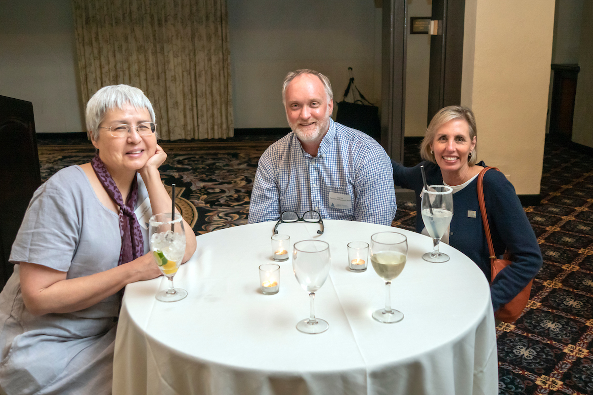 Reception attendees