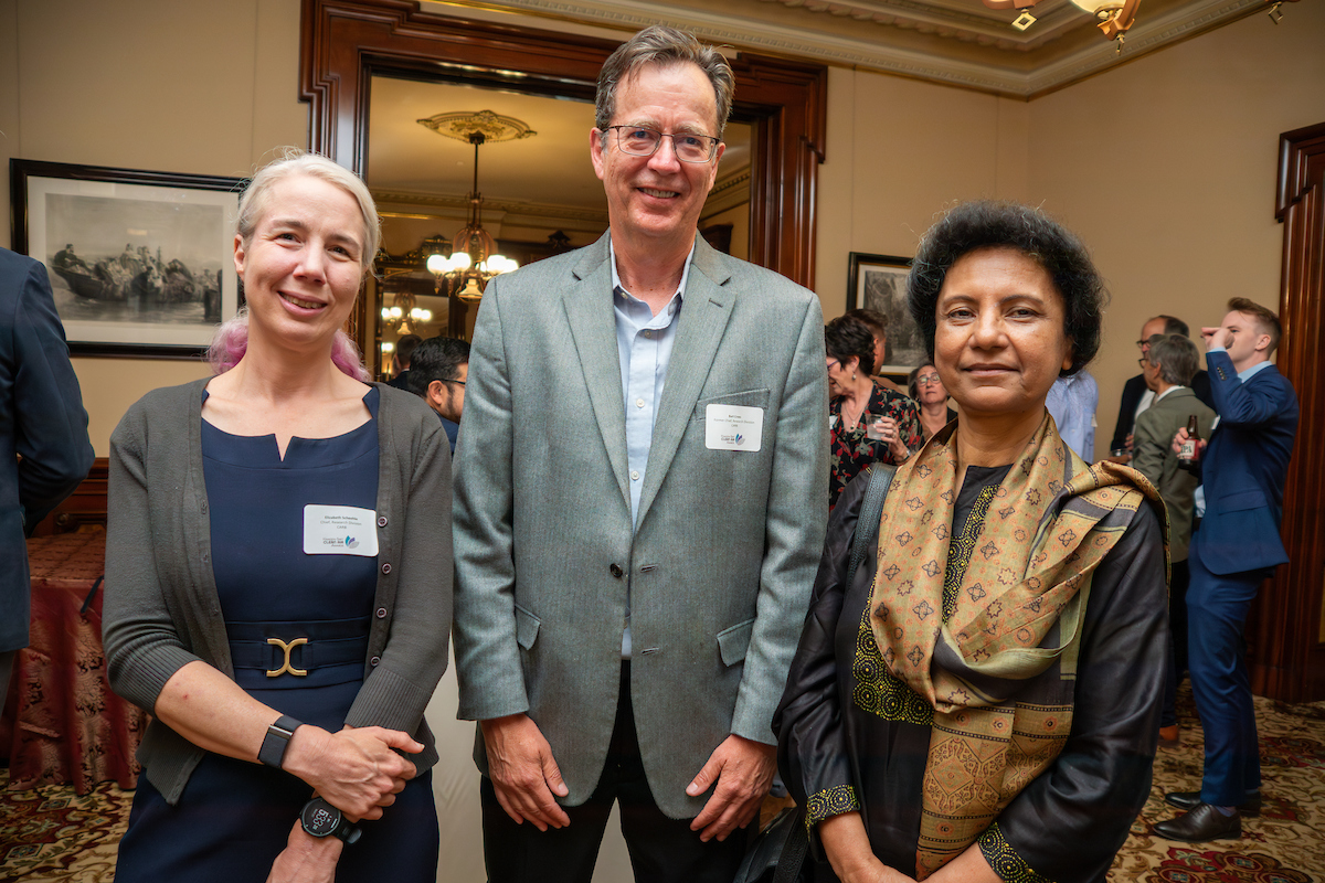 Reception attendees