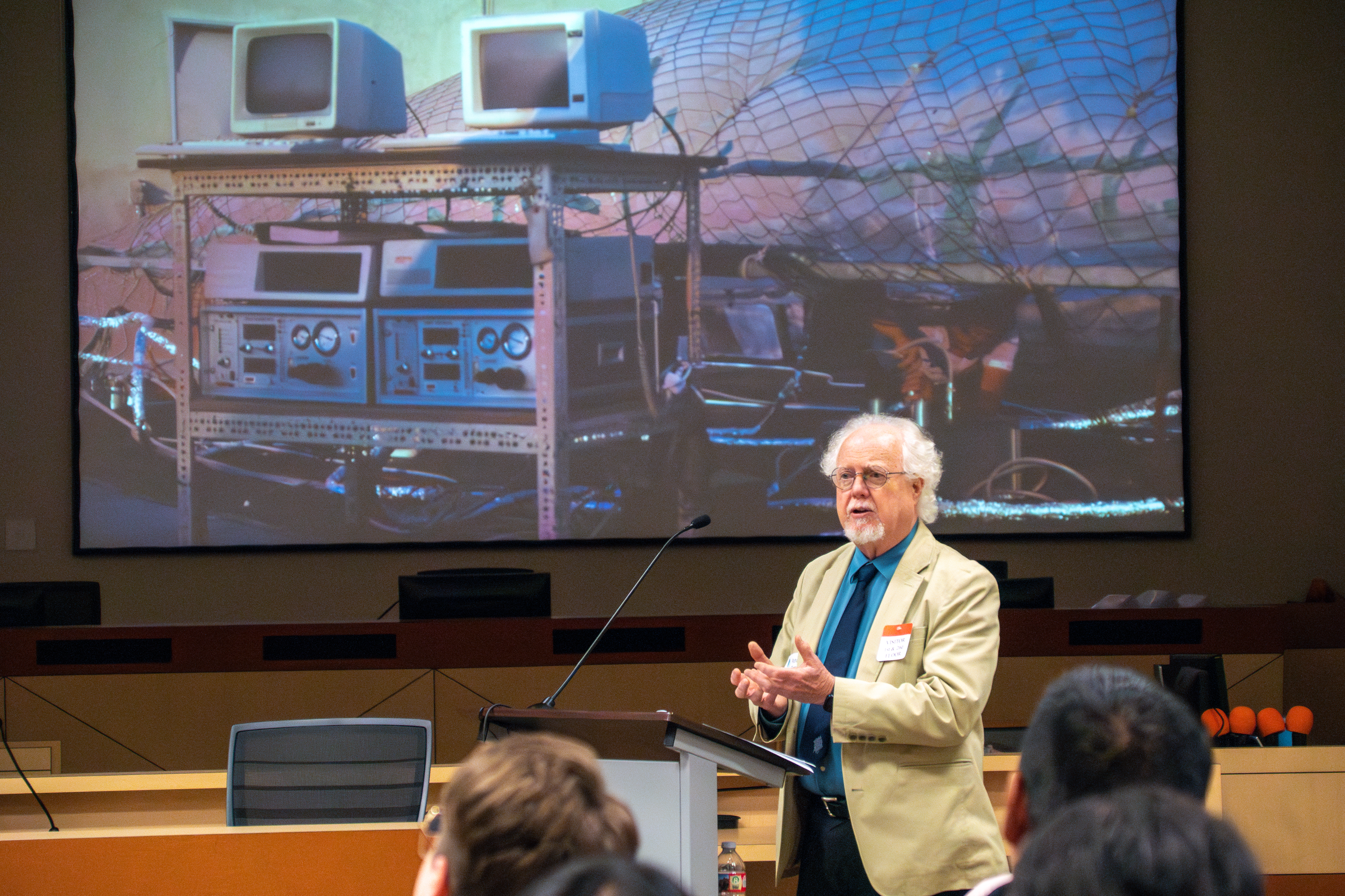 Awardee Richard Flagan presenting at the 2023 Haagen-Smit Clean Air Talks, October 23, 2024