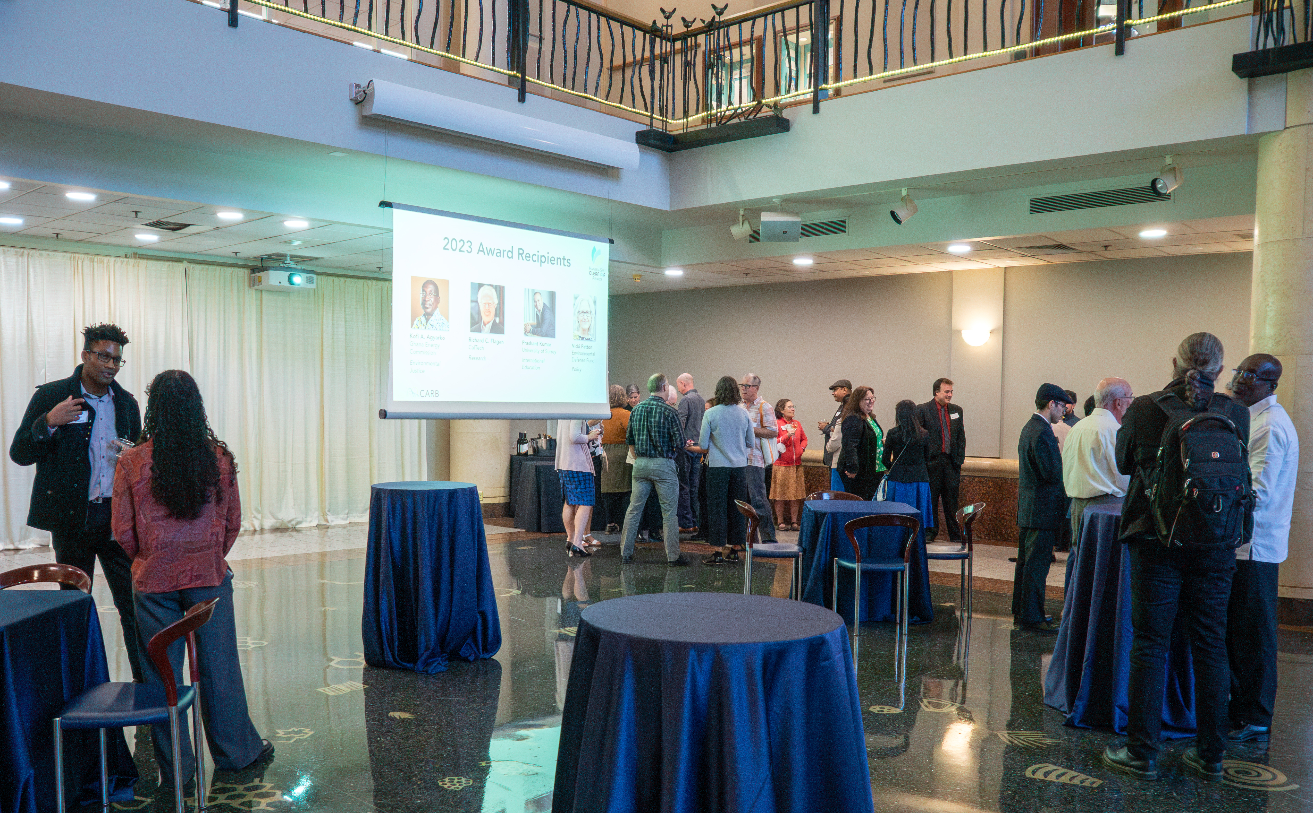 Attendees mingling at the 2023 Haagen-Smit Clean Air Awards Reception.
