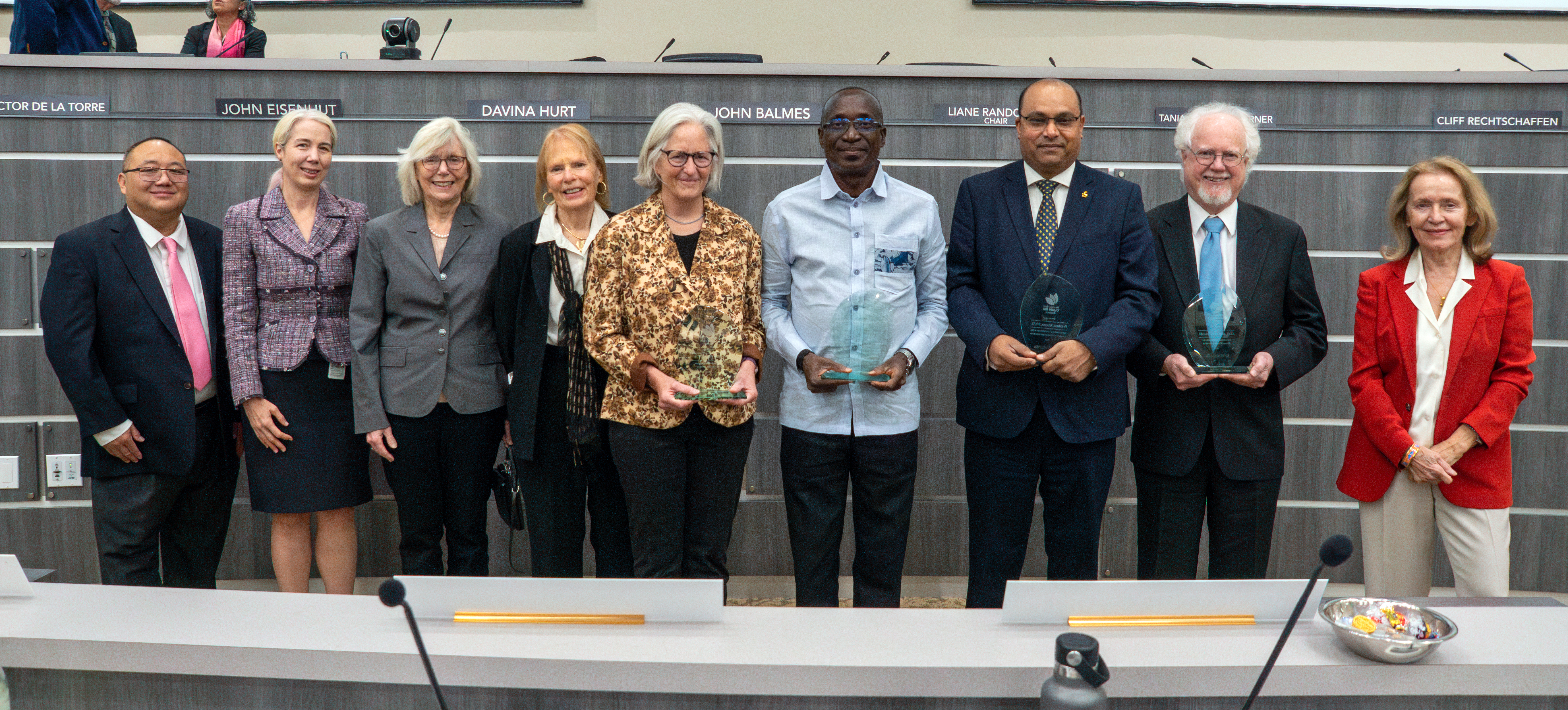 Award Advisory Committee Members, CARB staff, and Awardees during the 2023 Haagen-Smit Clean Air Awards.