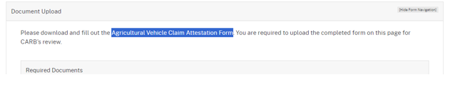 CTC ag vehicle form link