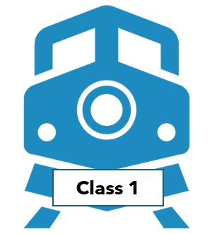 locomotive icon linked to class 1 fact sheet
