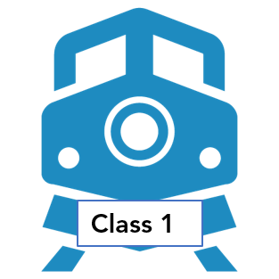 locomotive icon linked to class 1 fact sheet