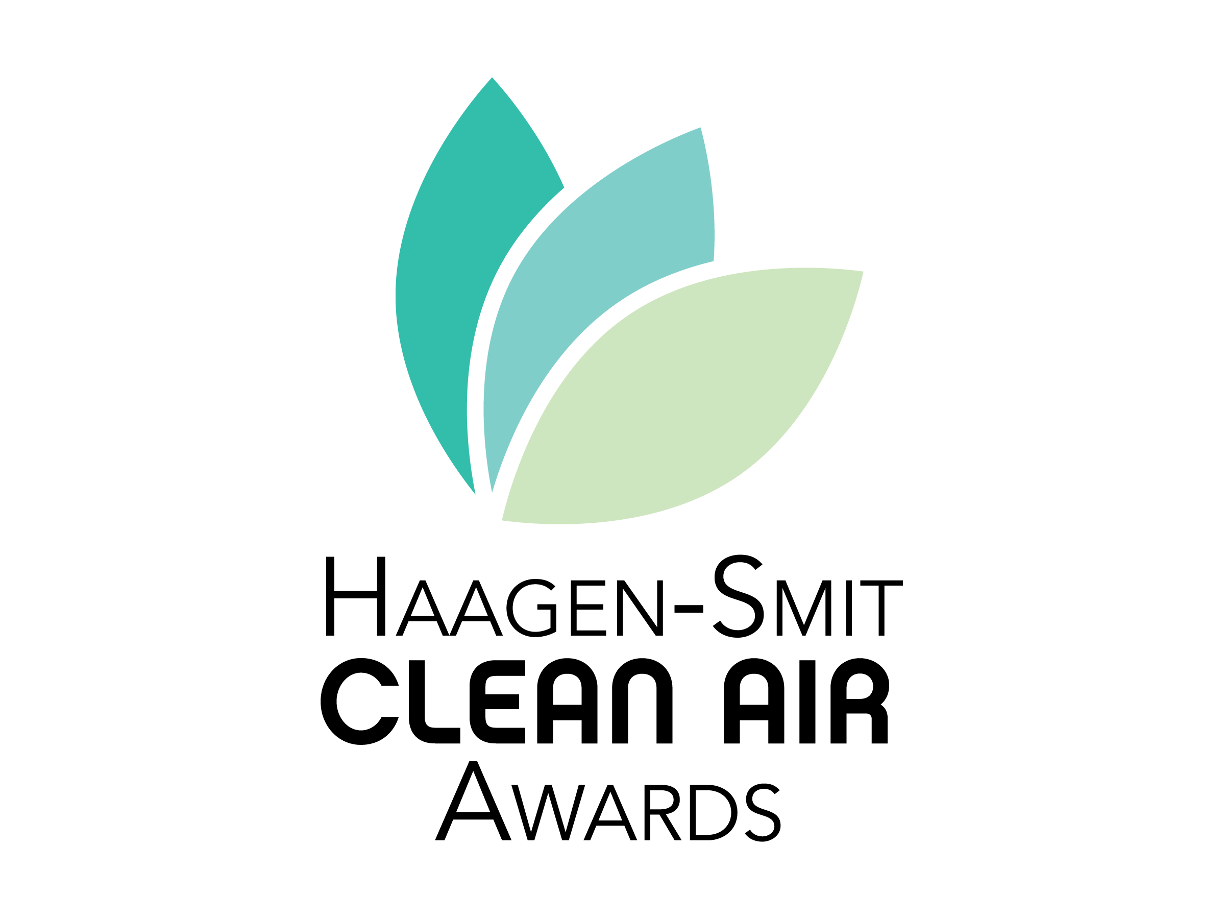 ​  The Haagen-Smit Clean Air Awards logo features a series of California Bay leaves changing color to reflect Dr. Arie Haagen-Smit’s research on plants. His research found that leaves were silvering, bronzing, or bleaching when exposed to smog in Los Angeles.  ​
