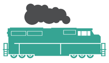 icon of line haul locomotive