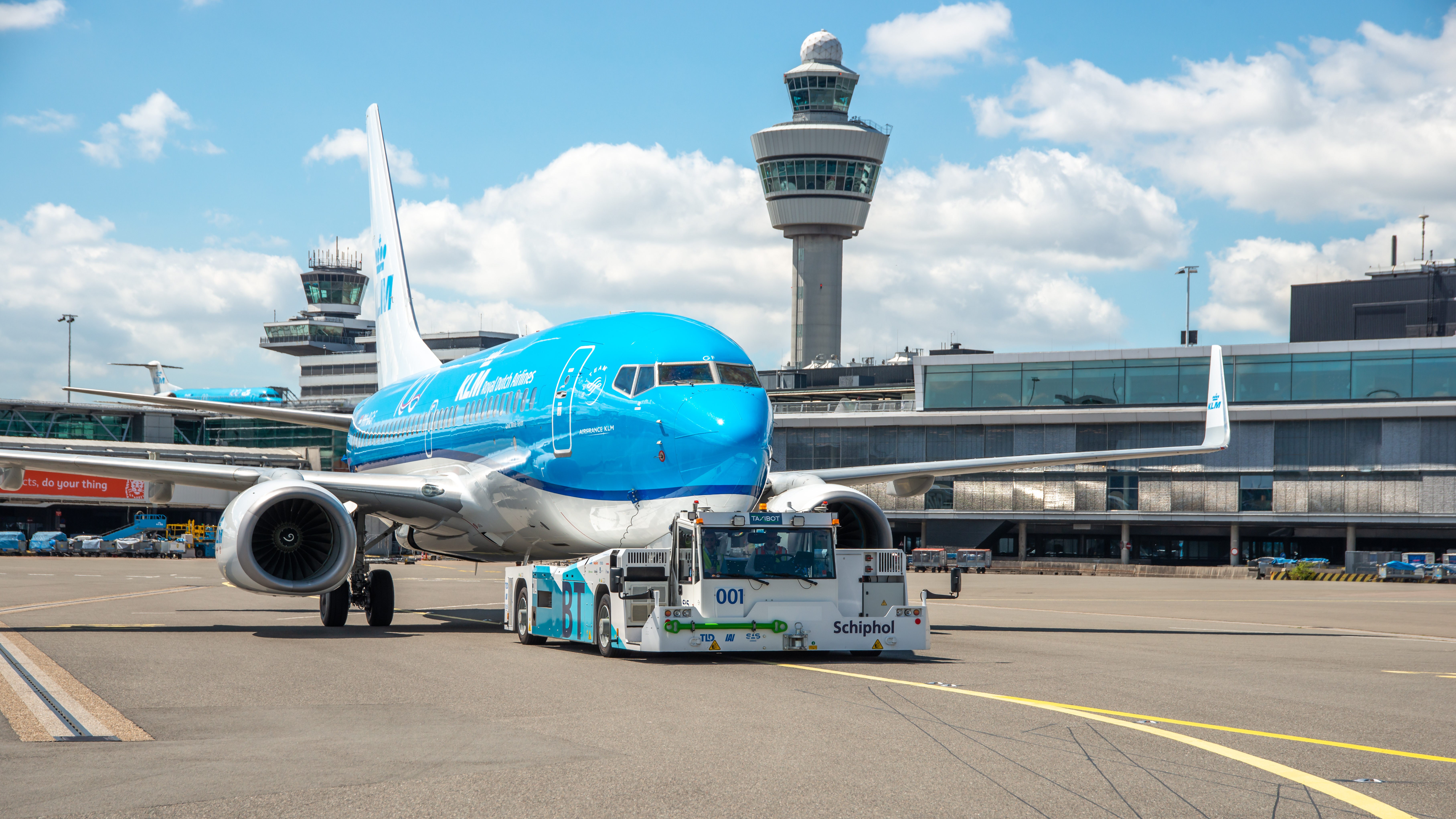Taxibot by Smart Airport Systems a semi-robotic towing vehicle designed for taxiing airplanes from boarding gate to the takeoff runway