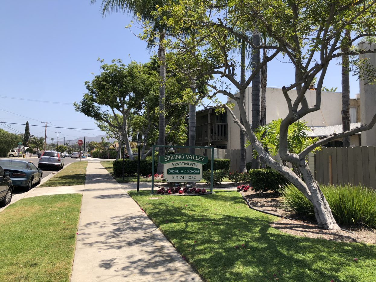 A picture of the Spring Valley Apartments, an affordable housing development with 60 units in La Presa that is one of the focused communities of the Community Transportation Needs Assessment.