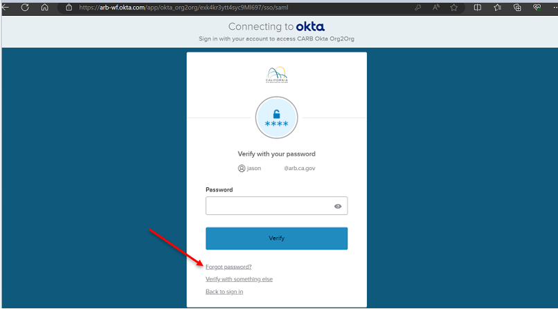 Cleantruckcheck.arb.ca.gov forgot password