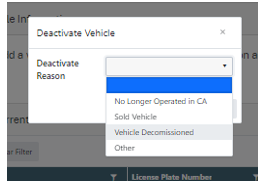 Cleantruckcheck.arb.ca.gov deactivate reason