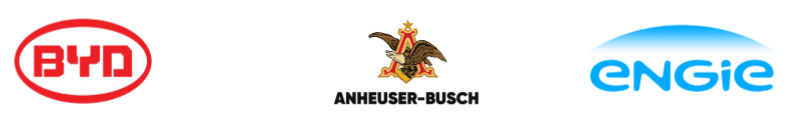 Partner logos: Anheuser-Busch, BYD Motors LLC and ENGIE Services U.S., Inc.