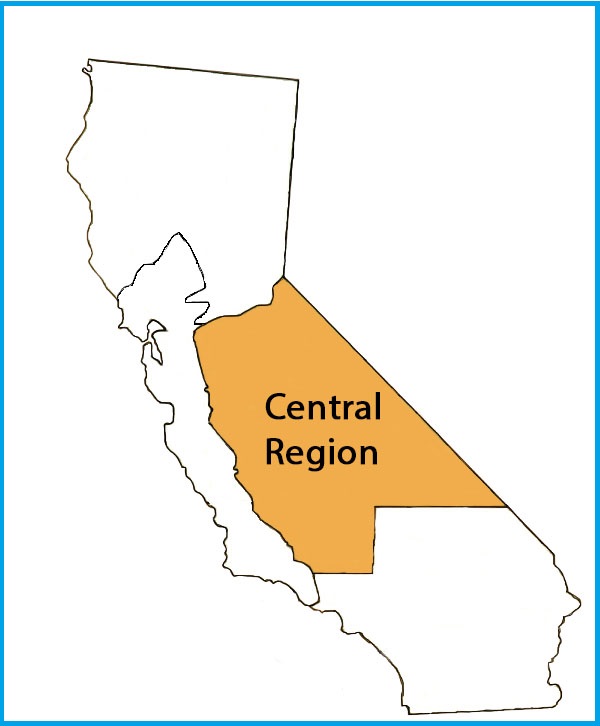 California Central Regional Map