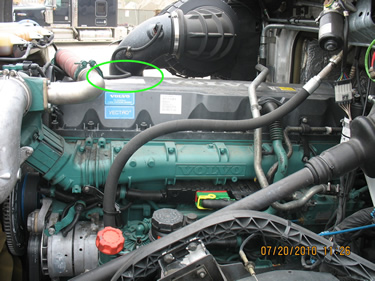 sample emission control label photo