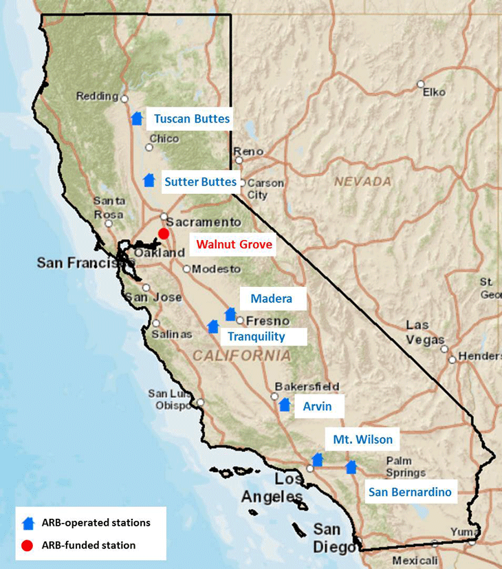 CARB's Statewide Greenhouse Gas Monitoring Network