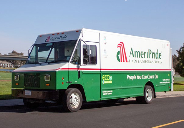 Electric Ameripride delivery truck