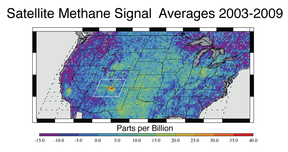 Satellite Methane Map