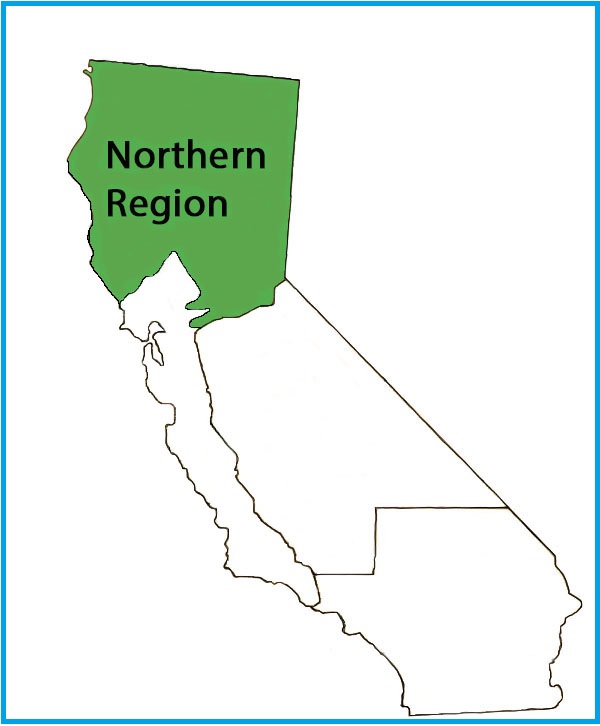 California Northern Regional Map