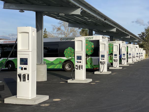 Zero-Emission Transit Bus Charging Station