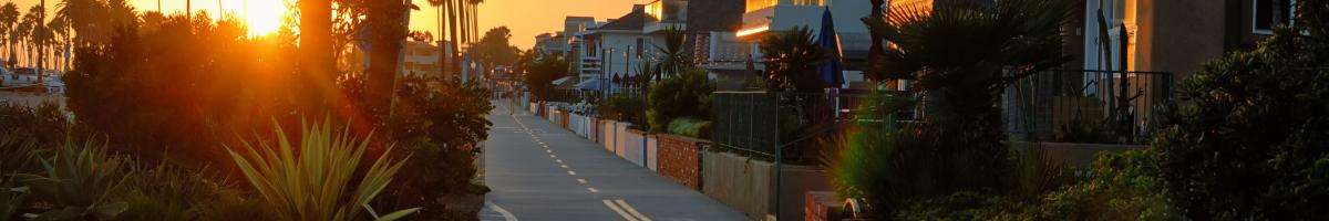 Bike Path Sunset