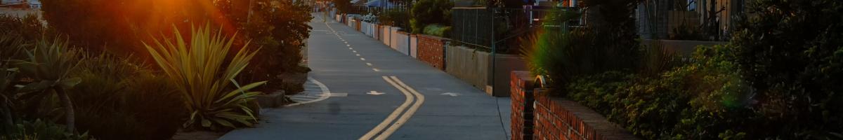 Bike Path Sunset