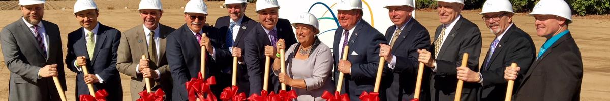 State of CA California, city of Riverside, and UCR officials ready to break ground
