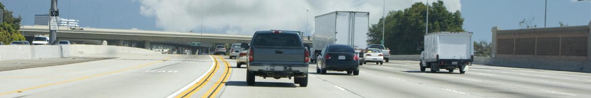 Carpool lane freeway