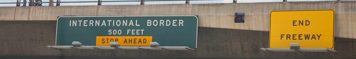 International Border Crossing from California to Mexico