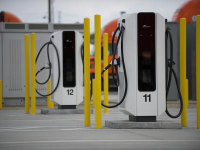 Two EV charging stations