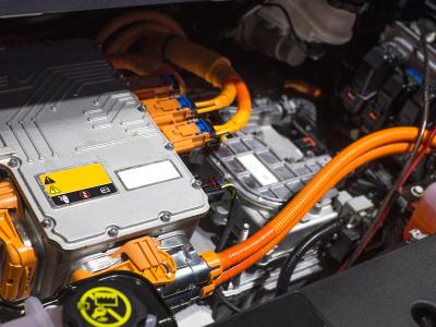 engine compartment of an electric vehicle