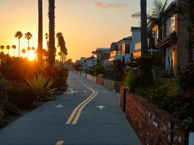 Bike Path Sunset