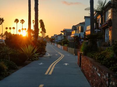 Bike Path Sunset