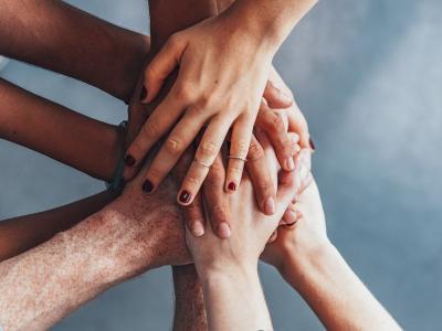 hands working together