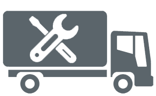 heavy-duty inspection and maintenance icon
